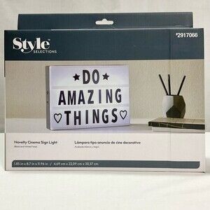 Novelty Cinema Sign Light Box Personalize Business Dorm Inspirational New Retro